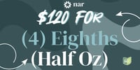 Promotional image for $120 for (4) Eighths