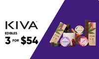 Promotional image for 3 FOR $54 KIVA EDIBLES - BULK Promotional image for 3 FOR $54 KIVA EDIBLES - BULK