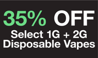 Promotional image for 35% Off Joos 1G/2G Disposable Vapes
