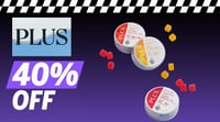 Promotional image for 40% Off Plus Gummies