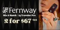 Promotional image for Fernway 1g Traveler Pro | 2 for $67
