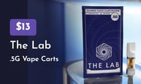 Promotional image for $13 The Lab 0.5g Vape Cartridges