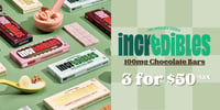 Promotional image for Incr-edible Chocolate Bars | 3 for $50