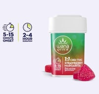 1:1 Strawberry Margarita [10pk] (100mg CBD/100mg THC) (CBD)