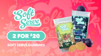 Promotional image for Soft Serve Gummies - 2 for $20
