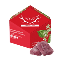 Raspberry Sativa Enhanced Gummies | 100mg