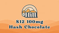 Promotional image for $12 100mg Hash Chocolate
