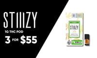 Promotional image for 3 FOR $55 STIIIZY THC PODS BULK Promotional image for 3 FOR $55 STIIIZY THC PODS BULK