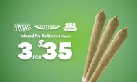 Promotional image for Select Infused Prerolls 3 for $35 Promotional image for Select Infused Prerolls 3 for $35