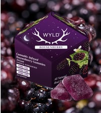 Boysenberry 1:1:1 CBD:CBN + Indica Enhanced Gummies | 100mg THC:CBD:CBN