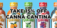 Promotional image for Take 15% Canna Cantina Shots