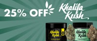 Promotional image for 25% off Khalifa Kush