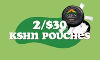 Promotional image for 2/$30 KSHN Pouches