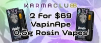 Promotional image for 2 for $69: VapinApe Rosin Vapes
