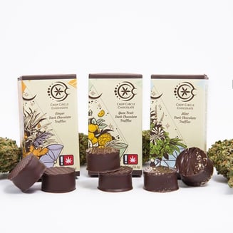 Dark Chocolate Yuzu Fruit by Crop Circle Chocolate