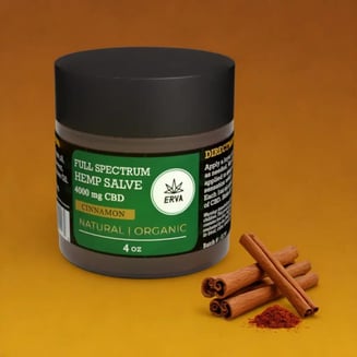 Erva (Hemp) - Cinnamon CBD Salve - 4,000mg