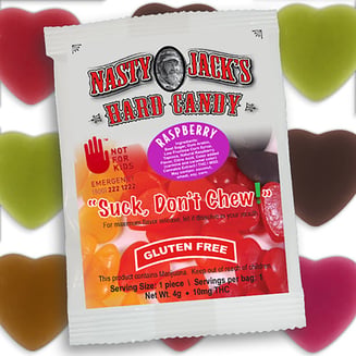 Raspberry [5pk] (50mg) by Nasty Jack's