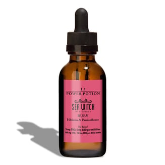1:1 Ruby Power Potion (75mg CBD/75mg THC) by Sea Witch