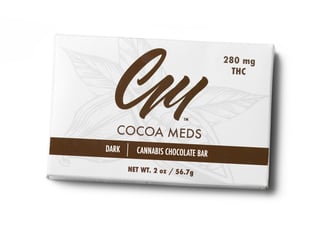 Dark Chocolate Bar (280mg) by Cocoa Meds