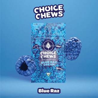 Blue Raz Dream - Sativa [10pk] (100mg)