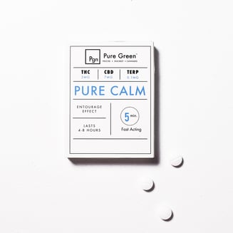 Calm 7:3 [2pk] (14mg CBD/6mg THC) by Pure Green