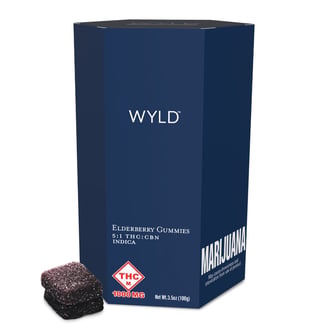 *High Dose* Elderberry 5:1 CBN + Indica Enhanced Gummies | 1000mg