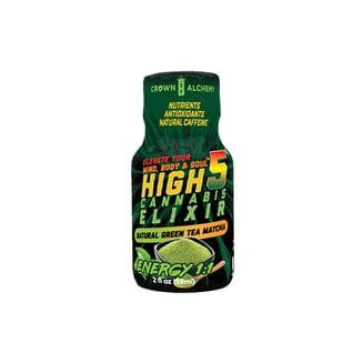 1:1 Green Tea Matcha - Energy [2oz] (25mg CBD/25mg THC) by Crown B Alchemy