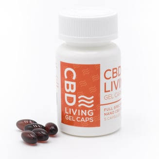 Gel Capsules (1500mg CBD) by CBD Living