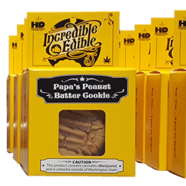 Papa's Peanut Butter Cookies (100mg) by Henderson Distribution