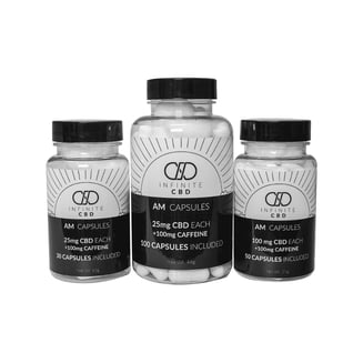 AM [30pk] (25mg CBD each + 100mg Caffeine) by Infinite CBD
