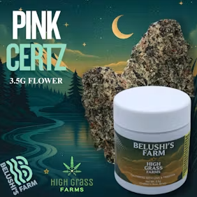 BELUSHI PINK CERTZ - 3.5 G