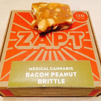 Bacon Peanut Brittle [4pk] (120mg) by Zapt