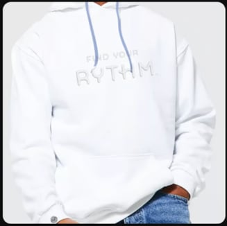 RYTHM Puff Hoodie - White [L]