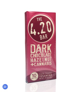 Dark Chocolate + Hazelnut (100mg) by 4.20 Bar