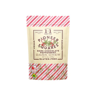 :1 Dark Chocolate Peppermint Dank Chew [10pk] (100mg CBD/100mg THC)