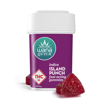 Wana Island Punch Quick gummies - Indica [10pk] (100mg)