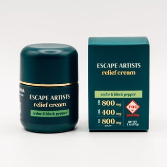 1:1 Relief Cream - Cedar & Black Pepper [2oz] (800mg CBD / 800mg THC )