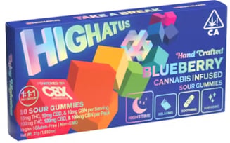 1:1:1 Blueberry [10pk] (100mg CBD/100mg THC/100mg CBN)