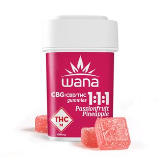 1:1:1 Passionfruit Pineapple [10pk] (100mg CBG/100mg CBD/100mg THC)