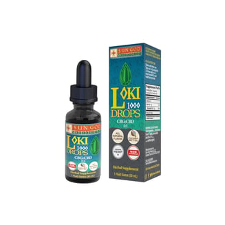 1:1 Loki - Natural (500mg CBD/500mg CBG) by Sun God Medicinals