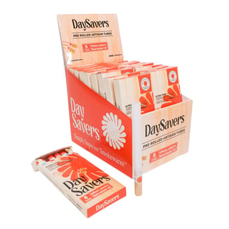King Size Pre Rolled Tubes w/ Natural Wood Filter [5pk]