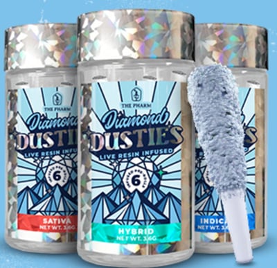 Shop Diamond Dusties Emerald 6pk (0.6g Each) | The Superior