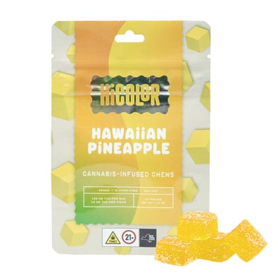 Shop Hawaiian Pineapple [10pk] (100mg) | Vireo Health - White