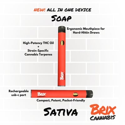 tienda vaper Shop Brix Cannabis Soap 0.5g All In One Vape (S) 00161 | Budr