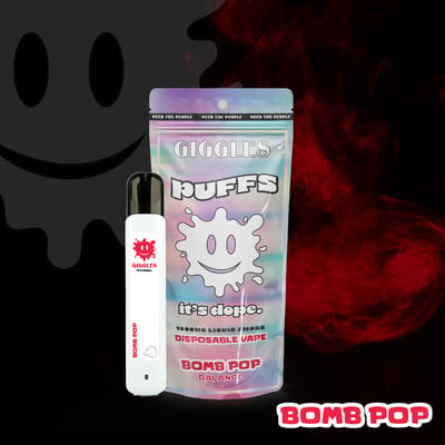 elf bar vape uk Average Vape Puffs Per Day Giggles Puffs | Bomb Pop | 1g Cart
