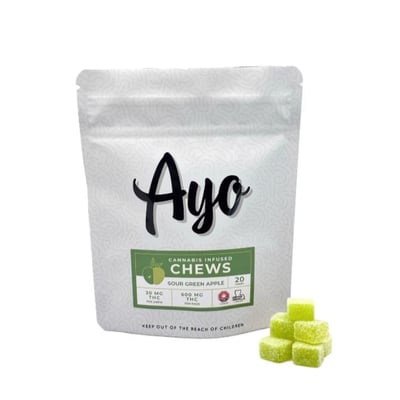 Shop Sour Green Apple [20pk] (30mg THC/Chew) | Capitol Wellness
