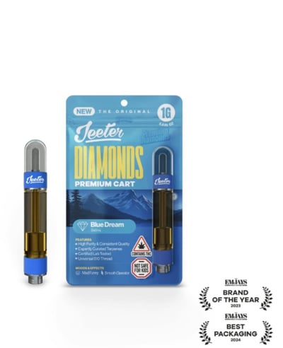 Shop Jeeter - Blue Dream - (1g) Vape Cart (TAC: 49.29%) | Himalayan High  Dispensary Becket, MA