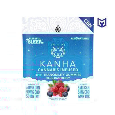 1:1:1 Tranquility [10pk] (50mg CBD/50mg THC/50mg CBN)