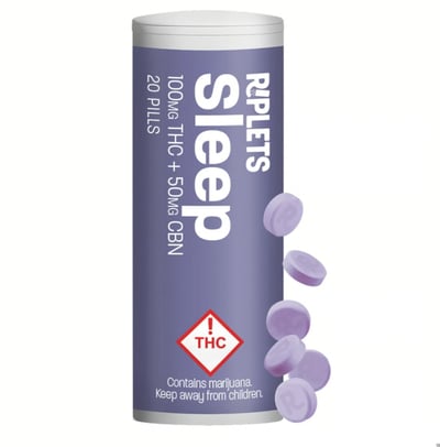 2:1 Sleep Riplets [20pk] (100mg THC/50mg CBN) | Ripple | Fast 