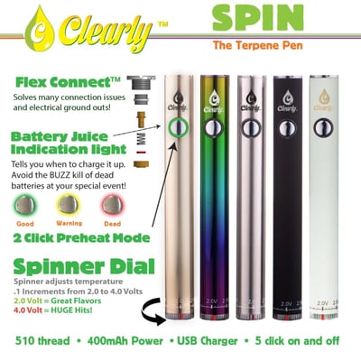 Spin Battery - Chrome